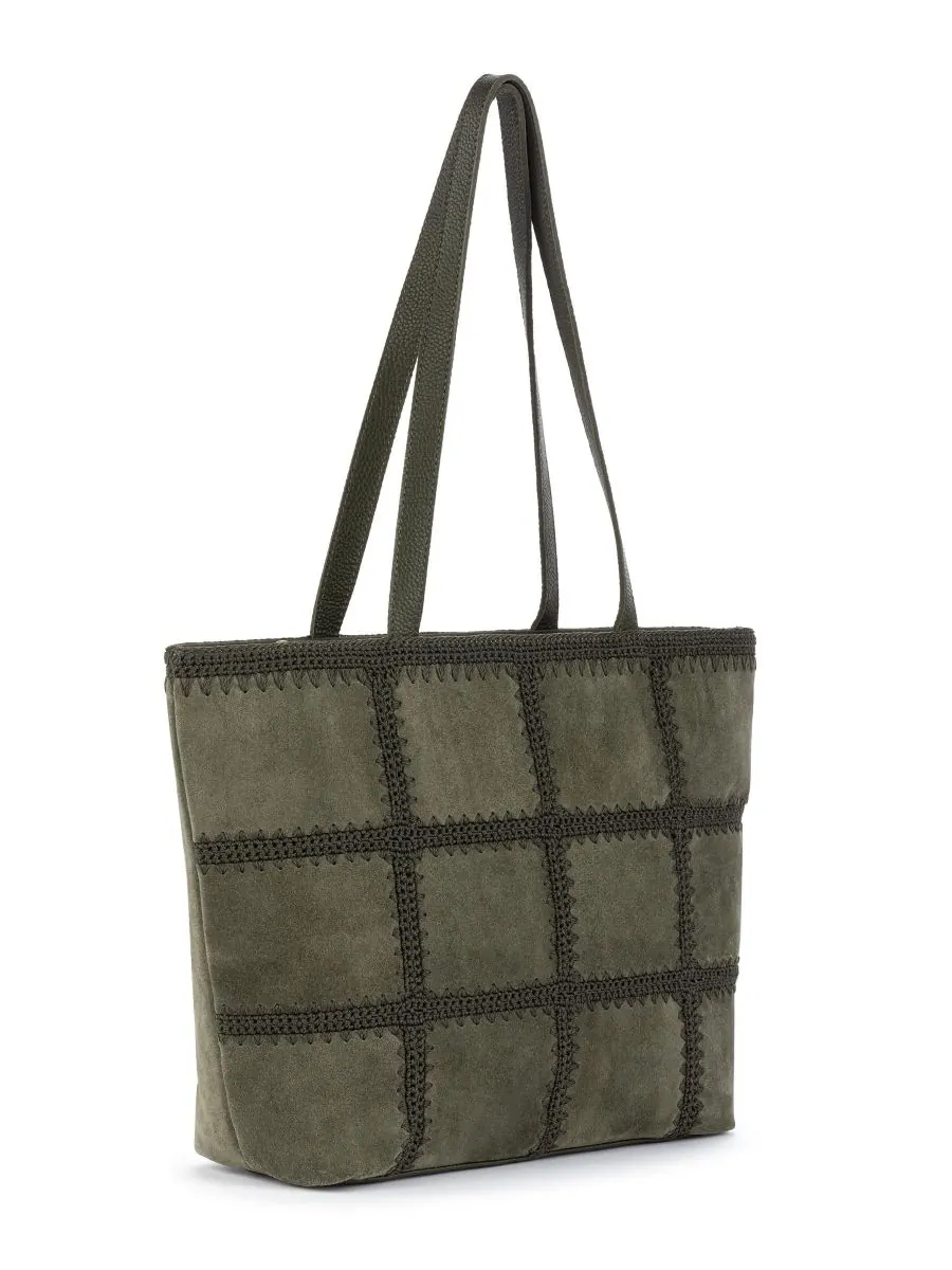 Сумка-шоппер Melrose на молнии The Sak, Moss Suede — изображение 3 из 4