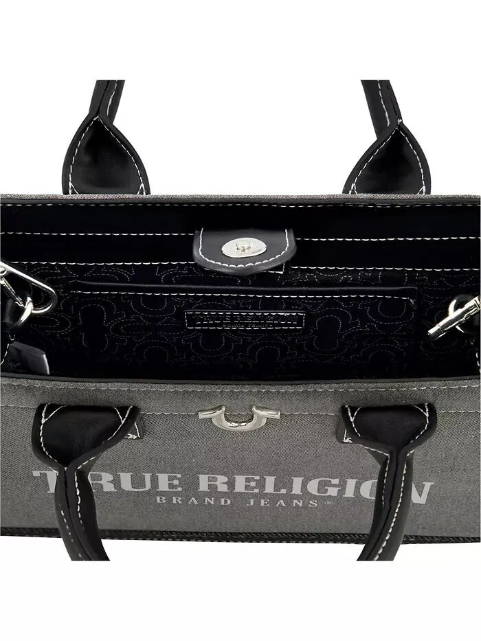 Джинсовая сумка-тоут Modern Edge True Religion — изображение 4 из 6, серый