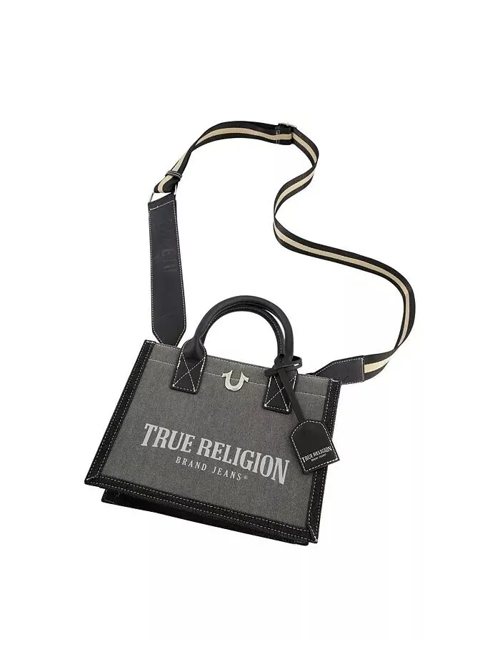 Джинсовая сумка-тоут Modern Edge True Religion — изображение 6 из 6, серый