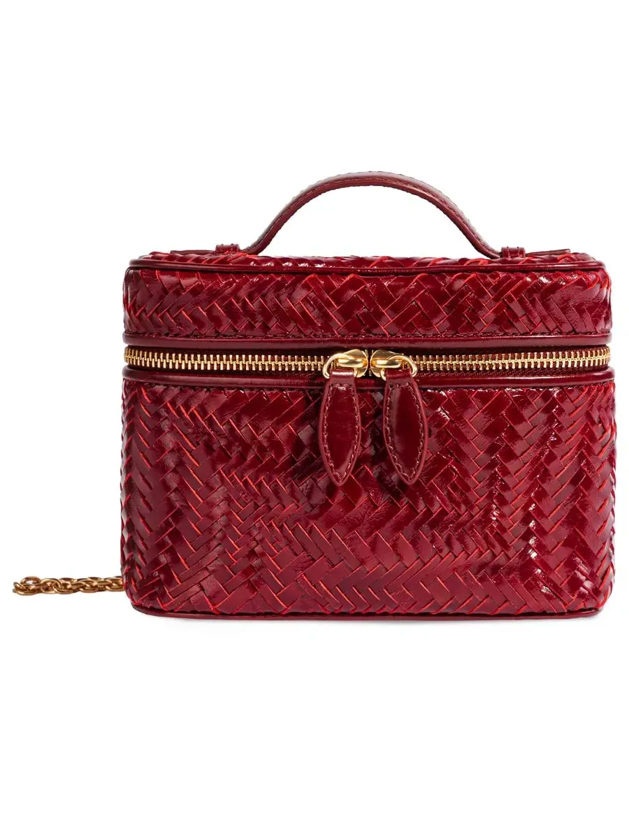 Сумка-кроссбоди Charli Woven Top Handle Crossbody Sam Edelman — изображение 1 из 6, красный