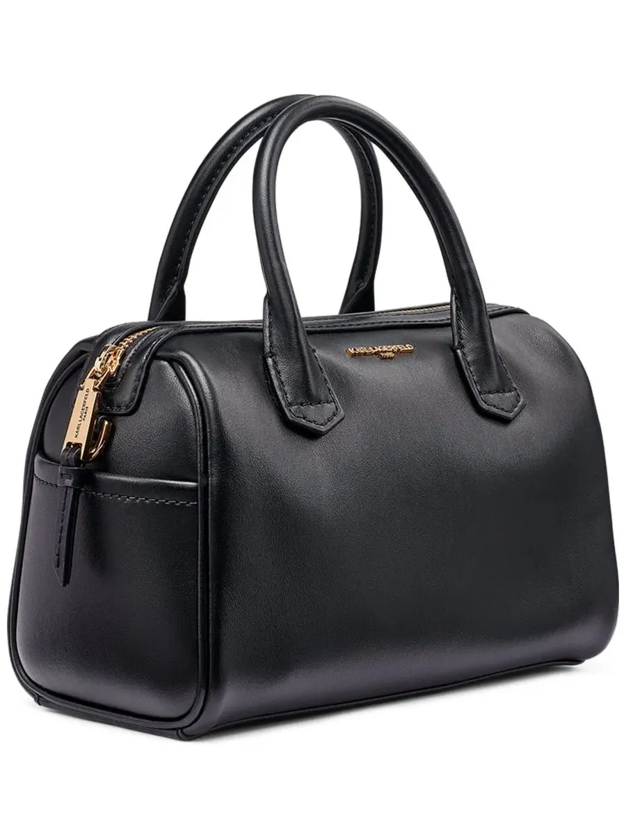 Мини-сумка через плечо Perette Barrel KARL LAGERFELD PARIS — изображение 3 из 5, черный/золотистый