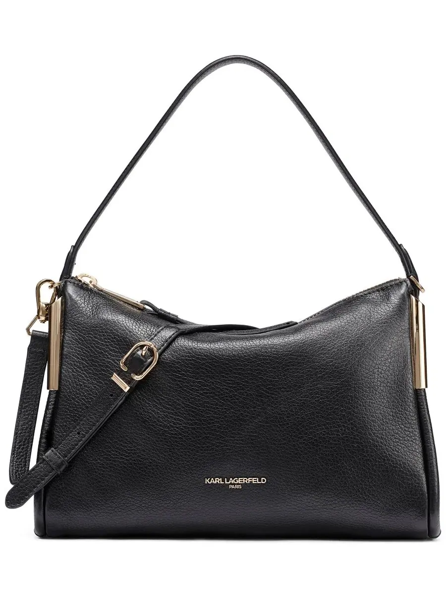 Сумка-кроссбоди Valerie Small KARL LAGERFELD PARIS — изображение 1 из 8, черный/золотистый