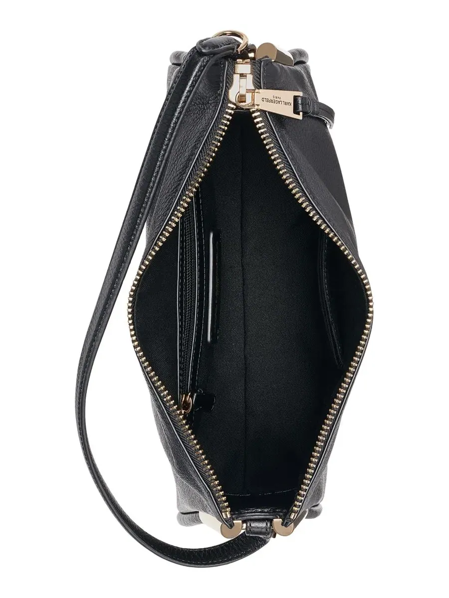 Сумка-кроссбоди Valerie Small KARL LAGERFELD PARIS — изображение 4 из 8, черный/золотистый