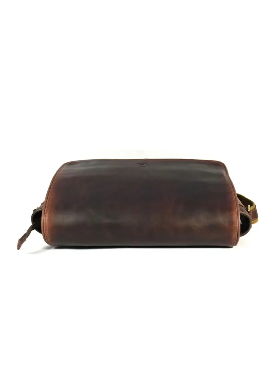 Сумка-мессенджер из натуральной кожи с отделением для ноутбука Aaron Leather Goods — изображение 9 из 10, коричневый