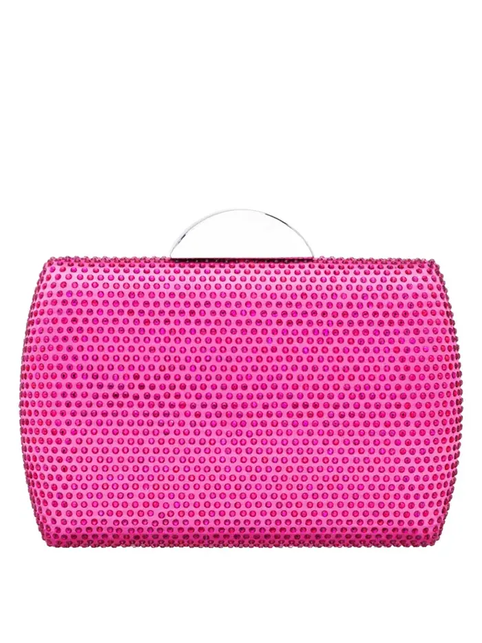 Женская кристальная сумочка-клатч Minaudiere Nina — изображение 1 из 4, розовый