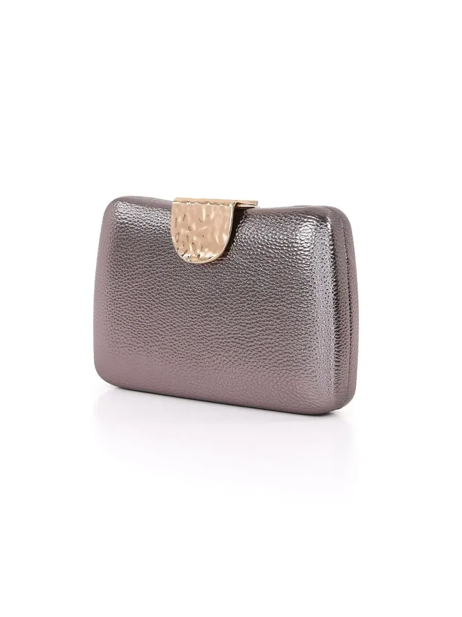 Клатч из кожзама с цепочкой Tatum Jewel Badgley Mischka — изображение 2 из 4, золотистый