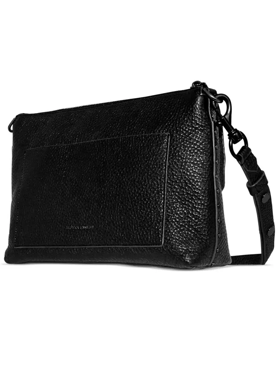 Сумка через плечо Darren Small из кожи с поворотным замком Rebecca Minkoff — изображение 2 из 3, черный/черный