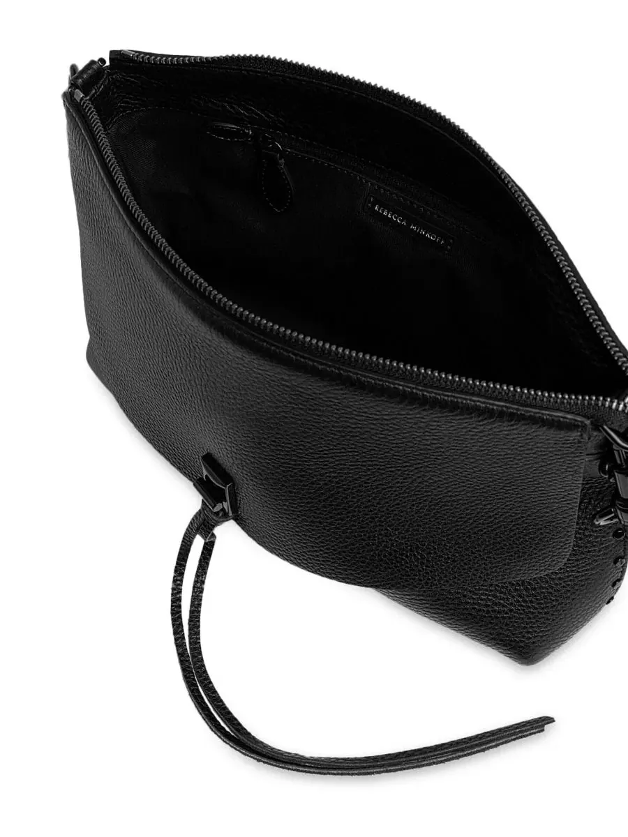 Сумка через плечо Darren Small из кожи с поворотным замком Rebecca Minkoff — изображение 3 из 3, черный/черный