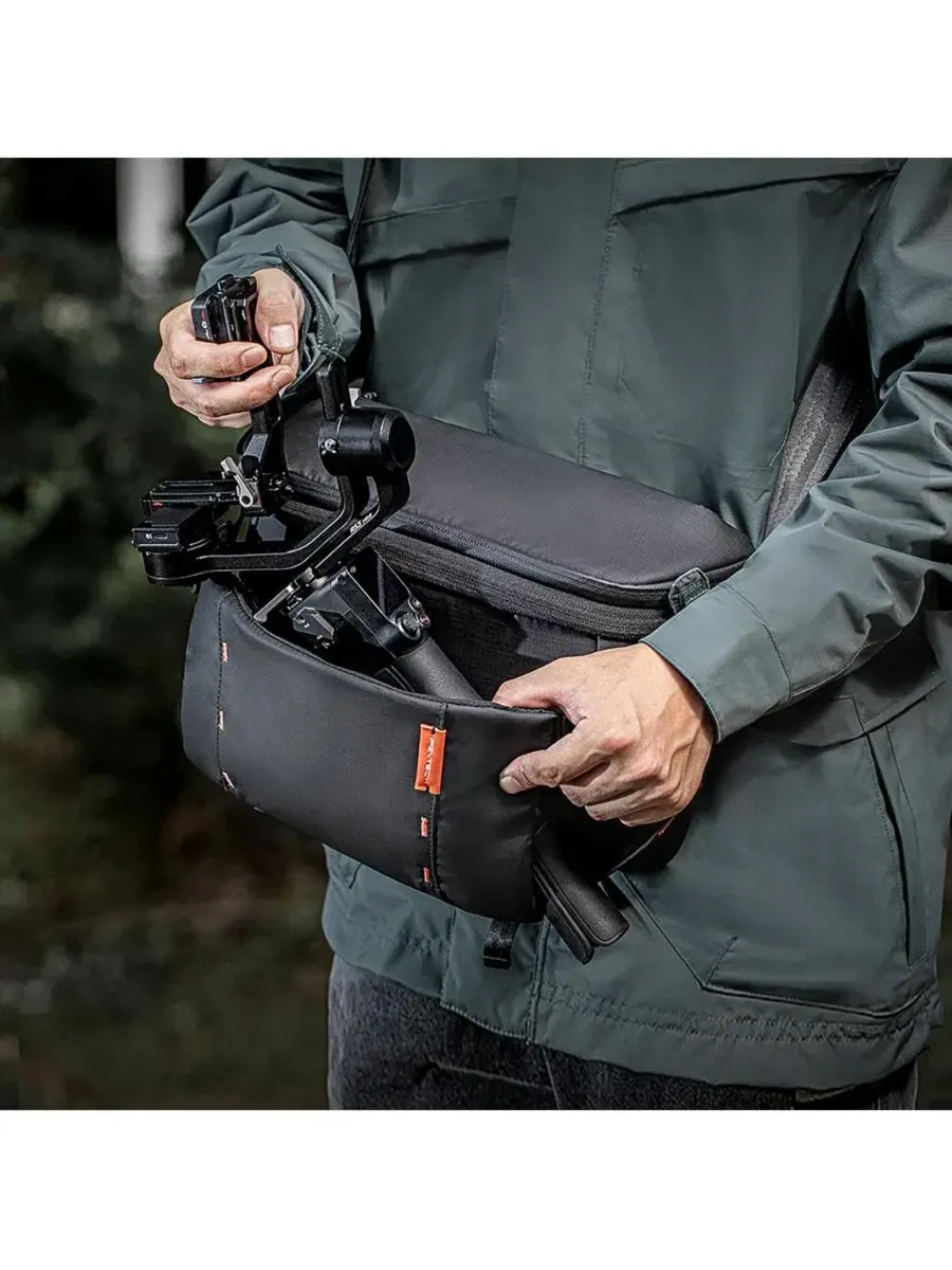 Сумка-слинг для фотоаппарата OneMo 11L Sling PGYTECH — изображение 2 из 6, серый