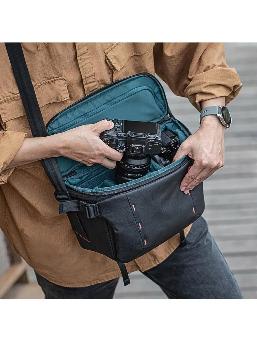 Сумка-слинг для фотоаппарата OneMo 11L Sling PGYTECH — изображение 4 из 6, серый