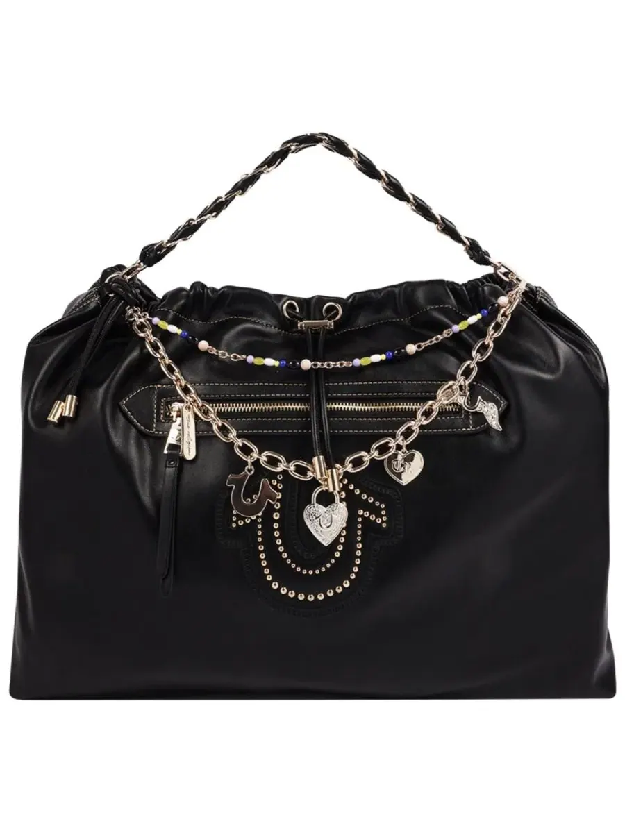 Женская сумка-хобо с цепочкой Vintage Chain Soft True Religion — изображение 1 из 7, черный