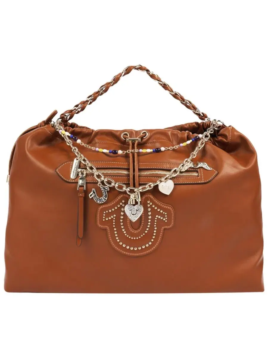 Сумка-хобо с цепочкой Vintage Chain Soft True Religion — изображение 1 из 7, коричневый