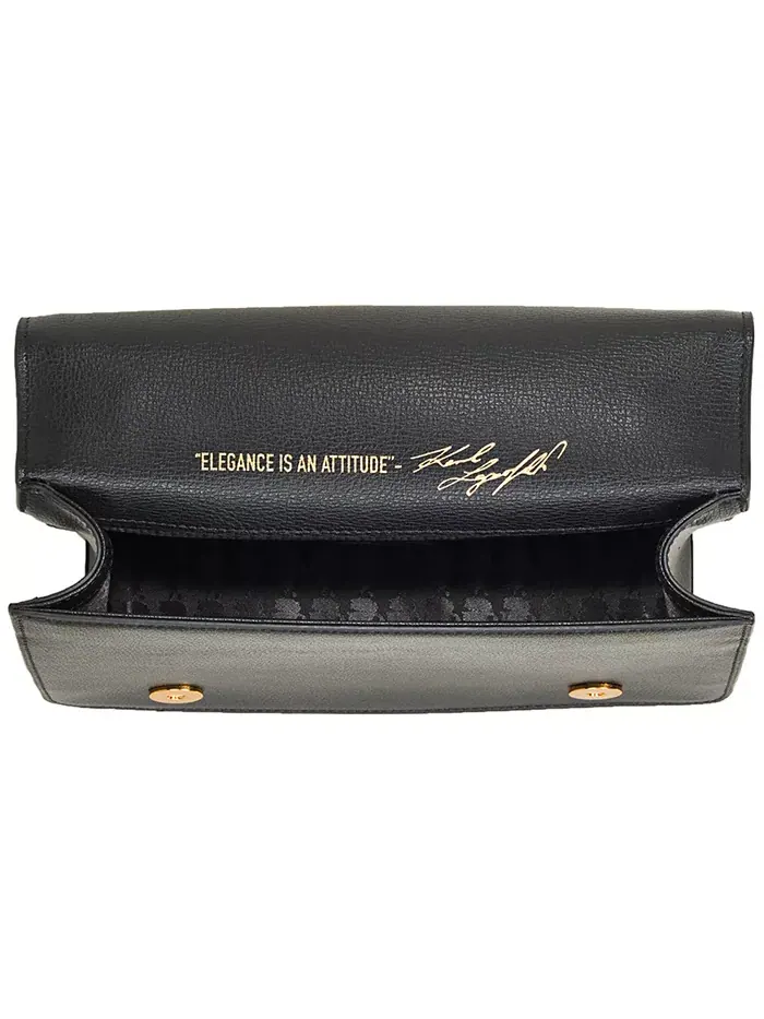 Сумка кросс-боди Simone Flap KARL LAGERFELD PARIS — изображение 2 из 5, черный