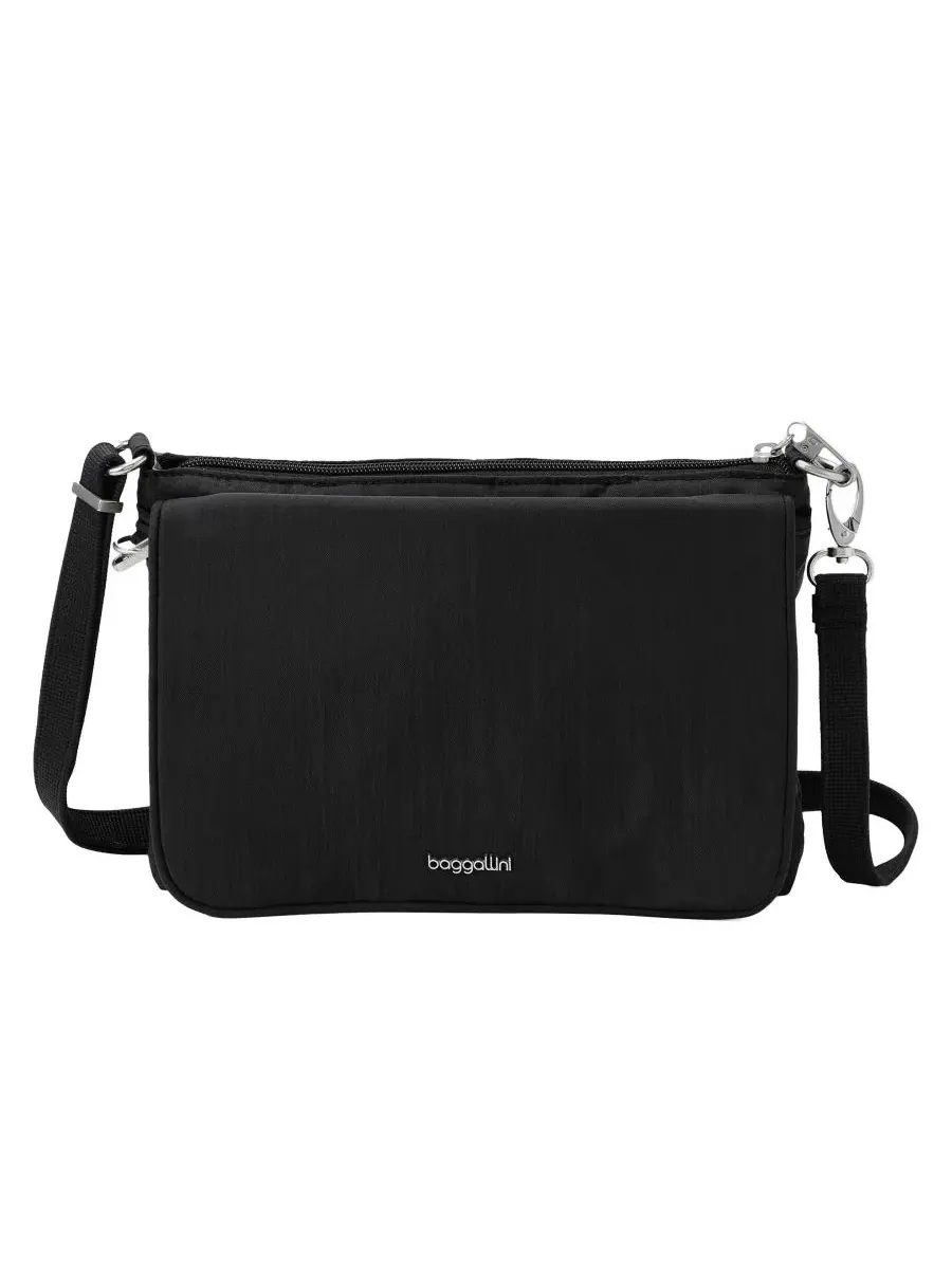 Небольшая сумка через плечо с защитой от кражи, модель Journey Anti-Theft Baggallini — изображение 1 из 4, черный
