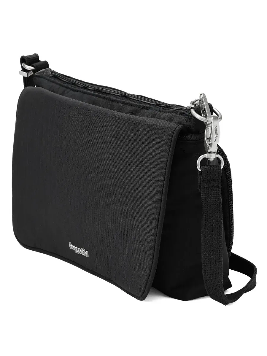 Небольшая сумка через плечо с защитой от кражи, модель Journey Anti-Theft Baggallini — изображение 3 из 4, черный