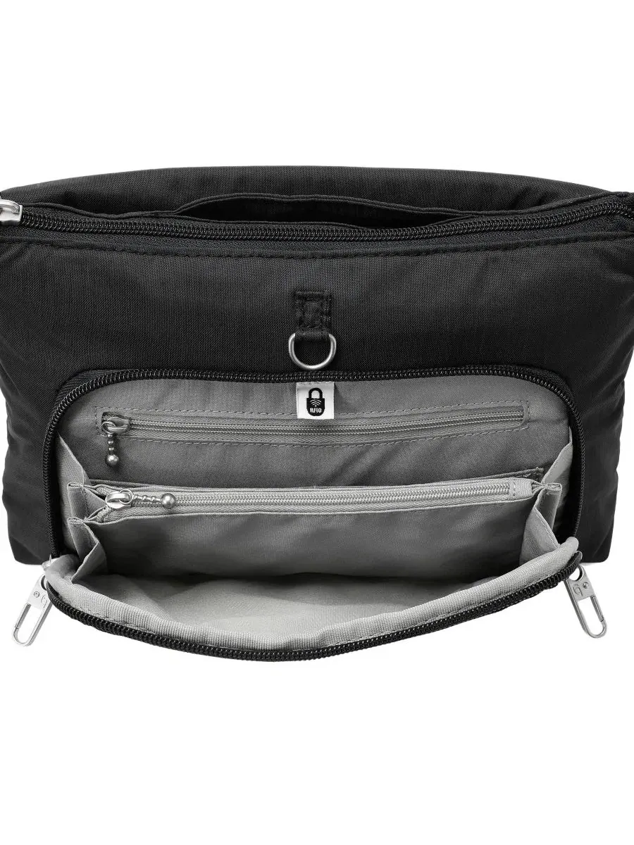 Небольшая сумка через плечо с защитой от кражи, модель Journey Anti-Theft Baggallini — изображение 4 из 4, черный