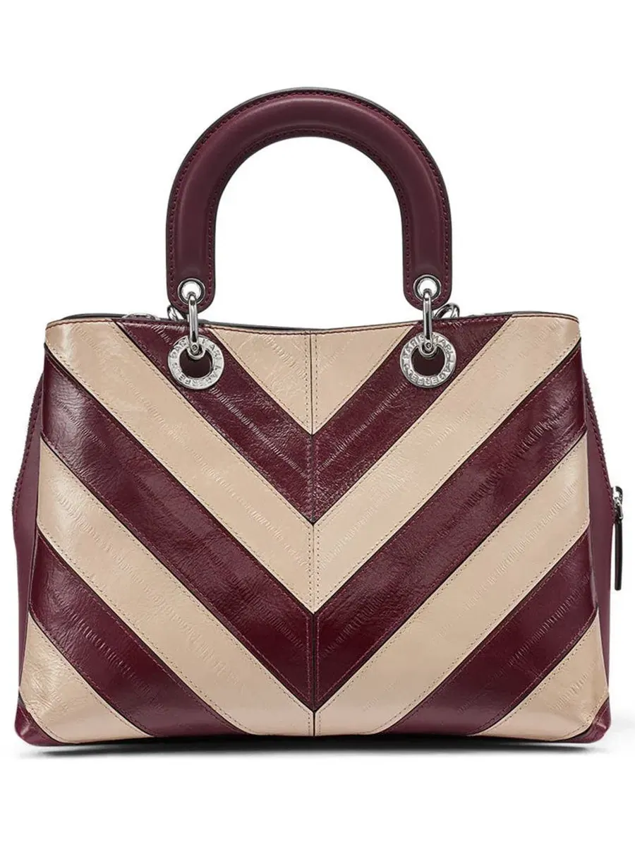 Сумка-шопер средняя Benoite Medium Satchel KARL LAGERFELD PARIS — изображение 2 из 5, белый