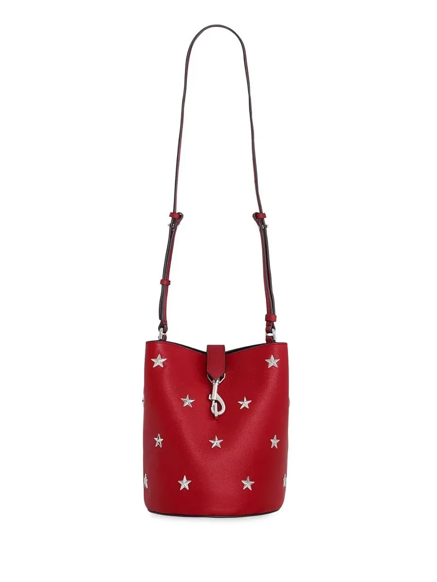 Сумка-ведро из кожи с принтом Small Stars, Megan Leather Rebecca Minkoff — 1