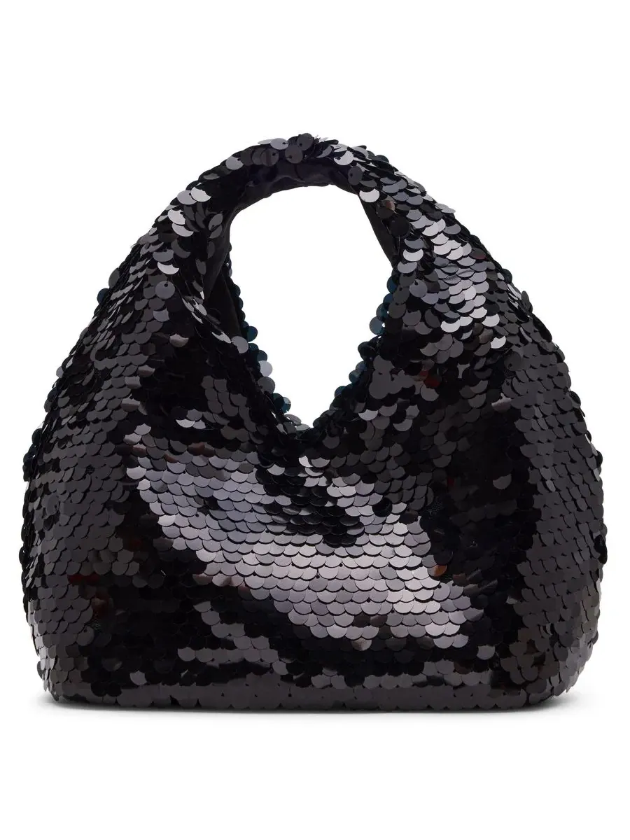 Небольшая сумка-хобо с пайетками Ryanna Small Top Handle Hobo Steve Madden — 2