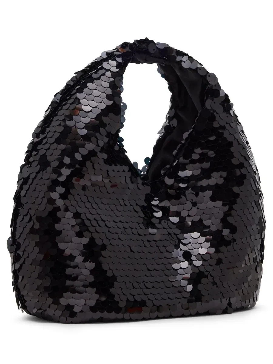 Небольшая сумка-хобо с пайетками Ryanna Small Top Handle Hobo Steve Madden — 3