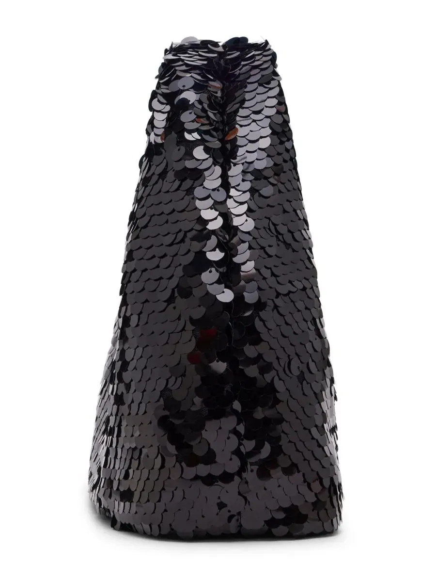 Небольшая сумка-хобо с пайетками Ryanna Small Top Handle Hobo Steve Madden — 5