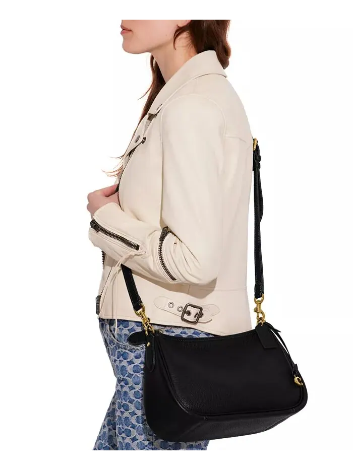 Кожаная сумка Cary Crossbody COACH — изображение 6 из 8, черный