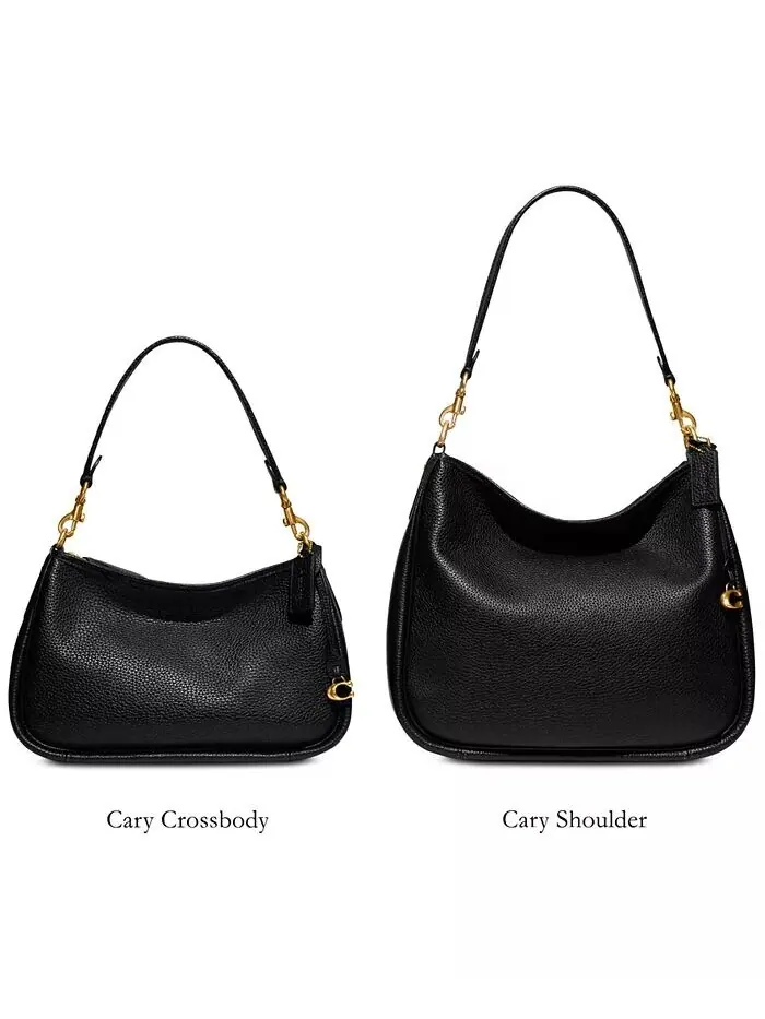 Кожаная сумка Cary Crossbody COACH — изображение 7 из 8, черный