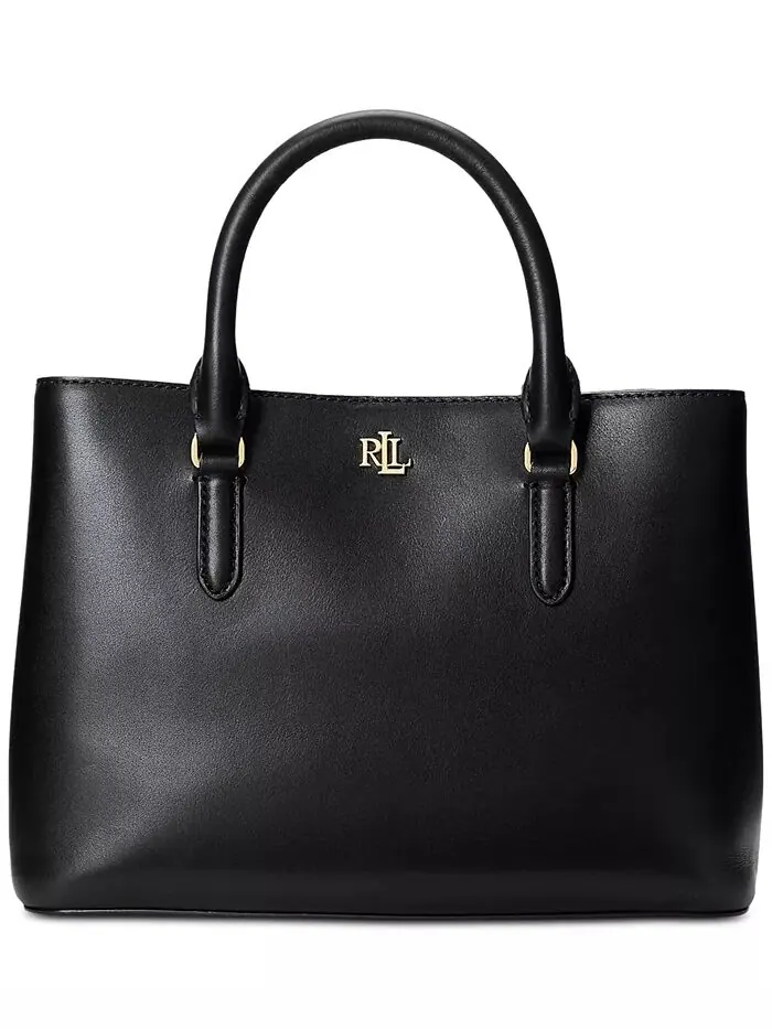 Кожаная маленькая сумка Marcy Lauren Ralph Lauren — изображение 2 из 9, черный