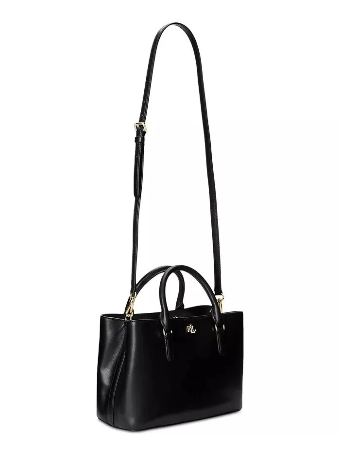 Кожаная маленькая сумка Marcy Lauren Ralph Lauren — изображение 5 из 9, черный