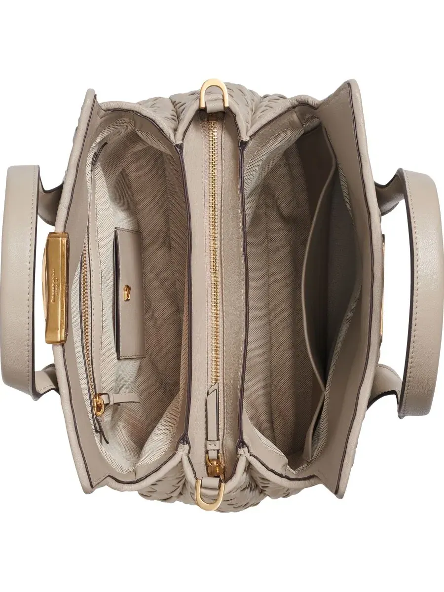Средняя кожаная сумка-мессенджер Amagansett Donna Karan New York — изображение 2 из 5, многоцветный