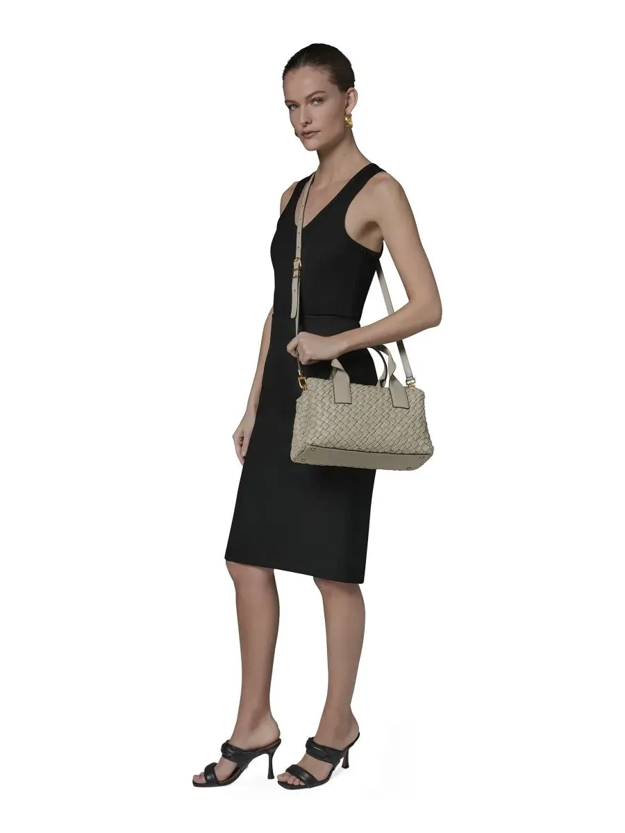 Средняя кожаная сумка-мессенджер Amagansett Donna Karan New York — изображение 4 из 5, многоцветный