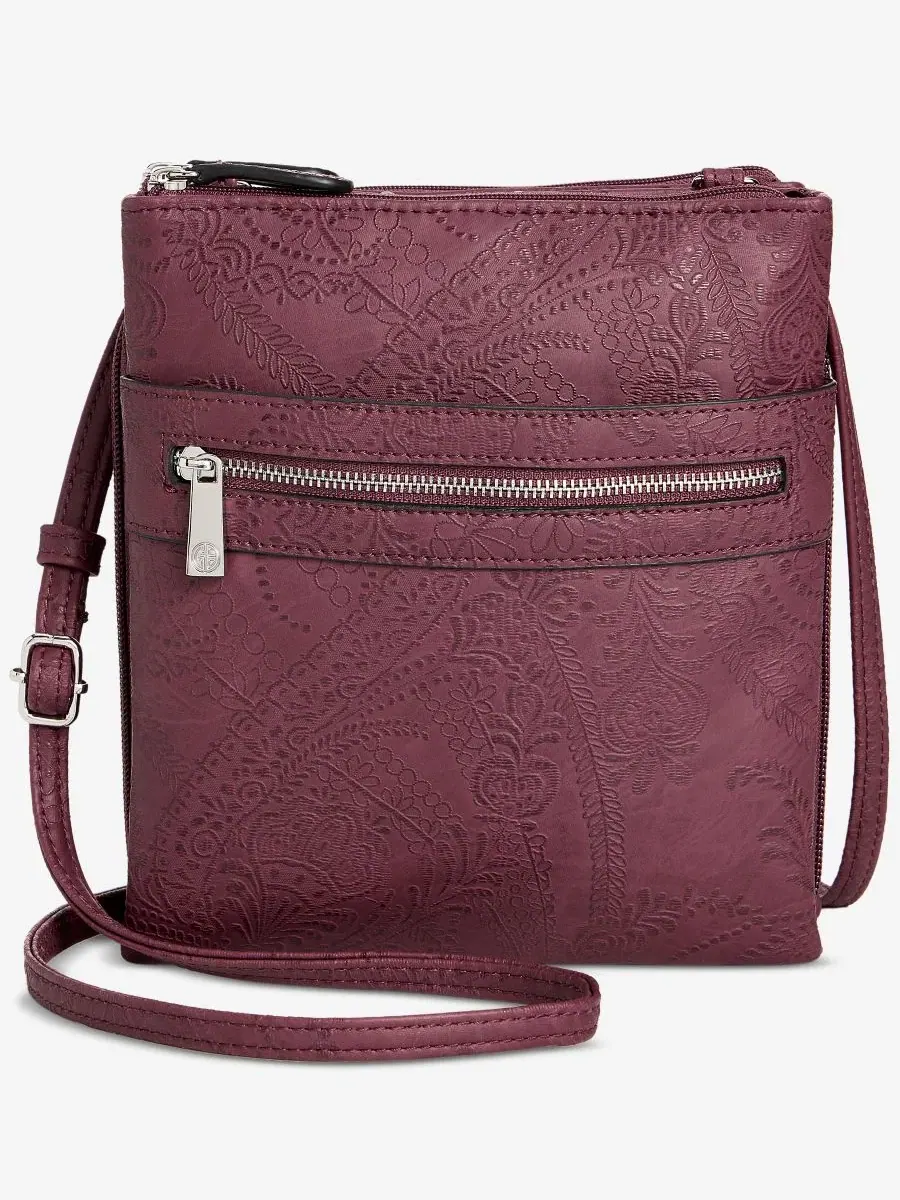 Мини-сумка-кроссбоди Paisley Dasher Giani Bernini — изображение 1 из 7, бордо