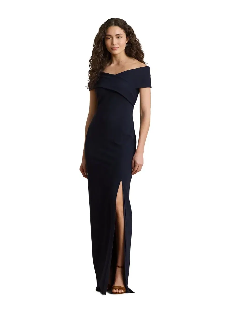 Платье-макси с перекрещенным декольте, модель Crisscross Off-the-Shoulder Lauren Ralph Lauren