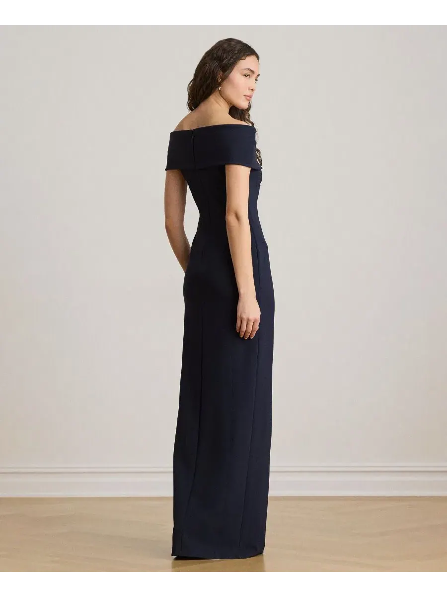 Платье-макси с перекрещенным декольте, модель Crisscross Off-the-Shoulder Lauren Ralph Lauren — изображение 5 из 6