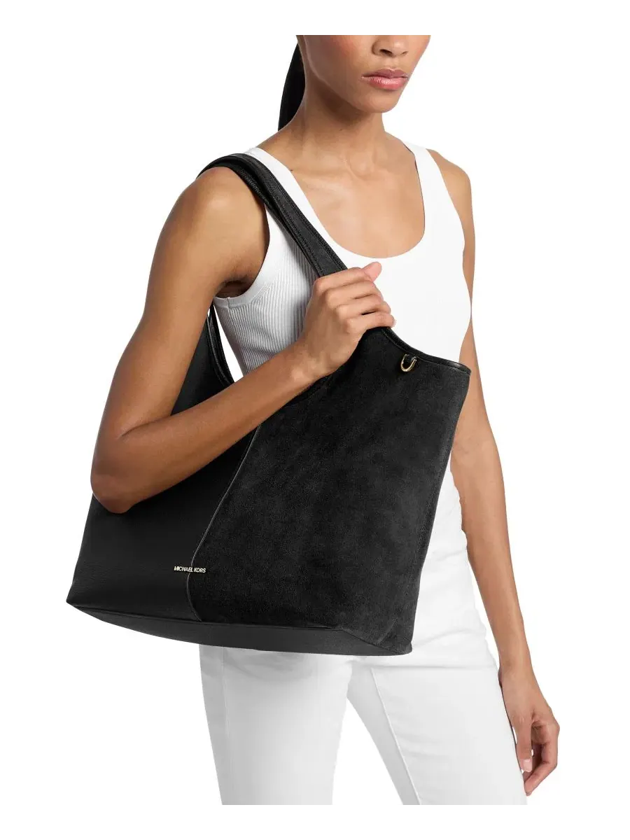 Сумка женская очень большая шоппер Michael Kors Henly Tote Handbag — изображение 3 из 3, черный