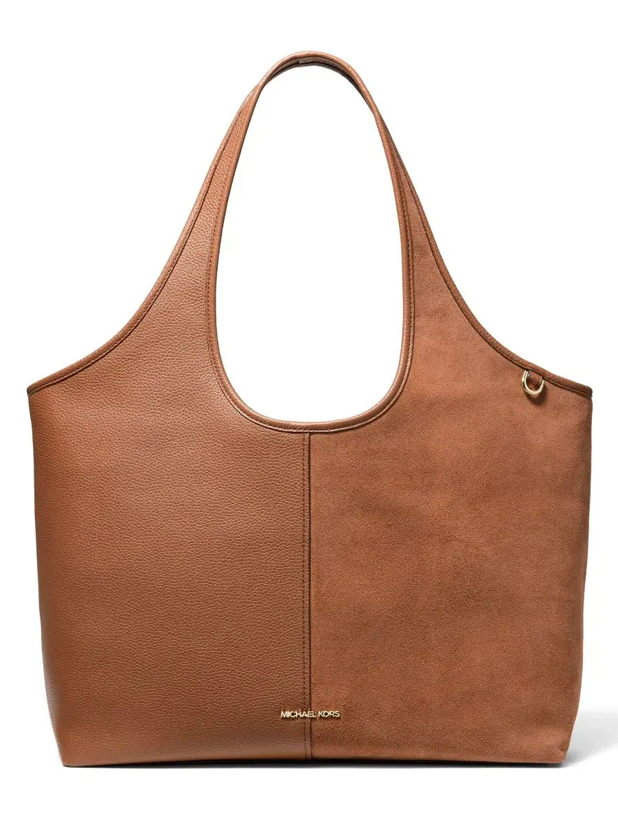 Сумка женская очень большая шоппер Michael Kors Henly Tote Handbag — изображение 1 из 3, коричневый