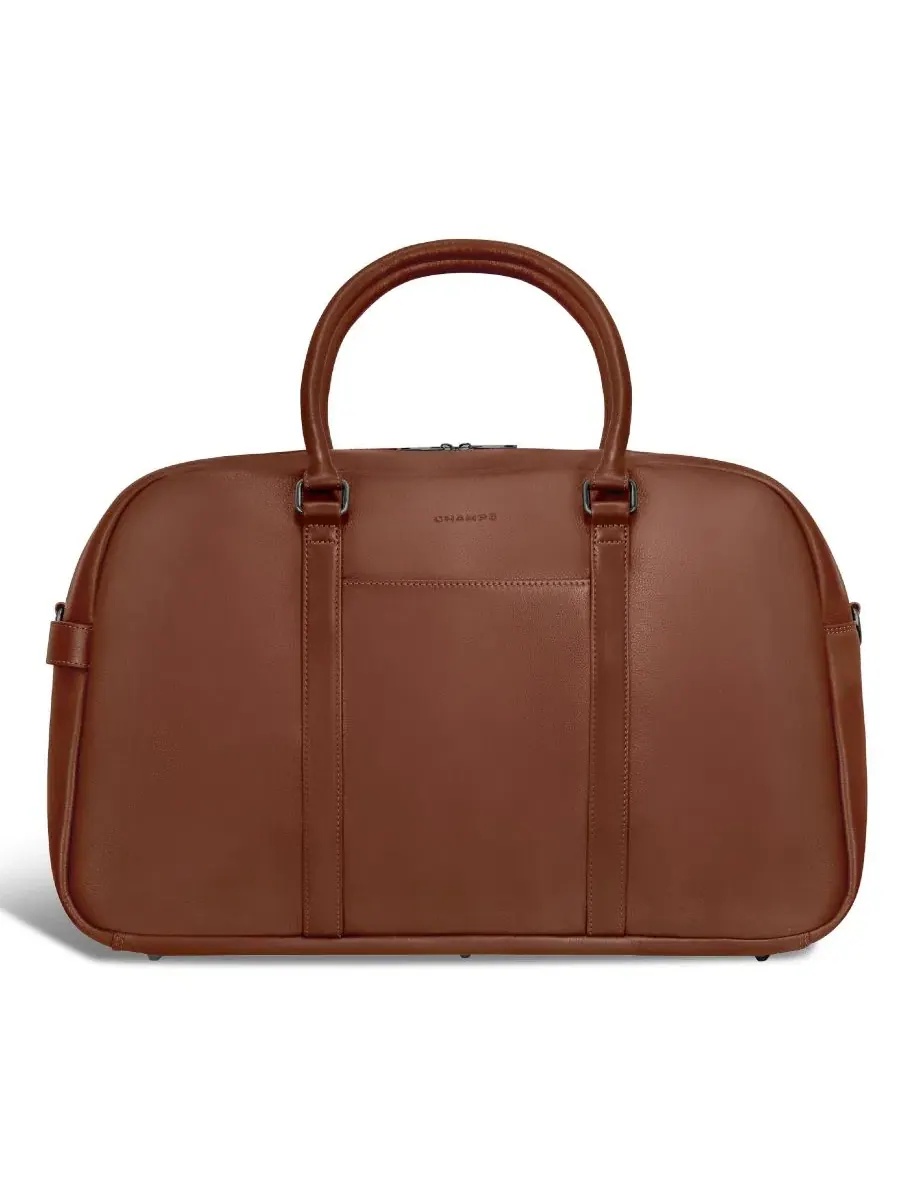 Кожаная дорожная сумка Onyx Leather Duffle Bag CHAMPS — изображение 2 из 8, коричневый