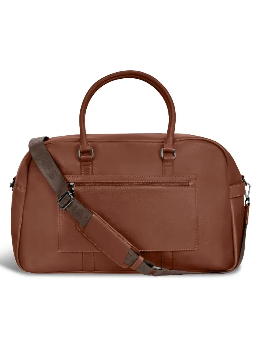 Кожаная дорожная сумка Onyx Leather Duffle Bag CHAMPS — изображение 3 из 8, коричневый