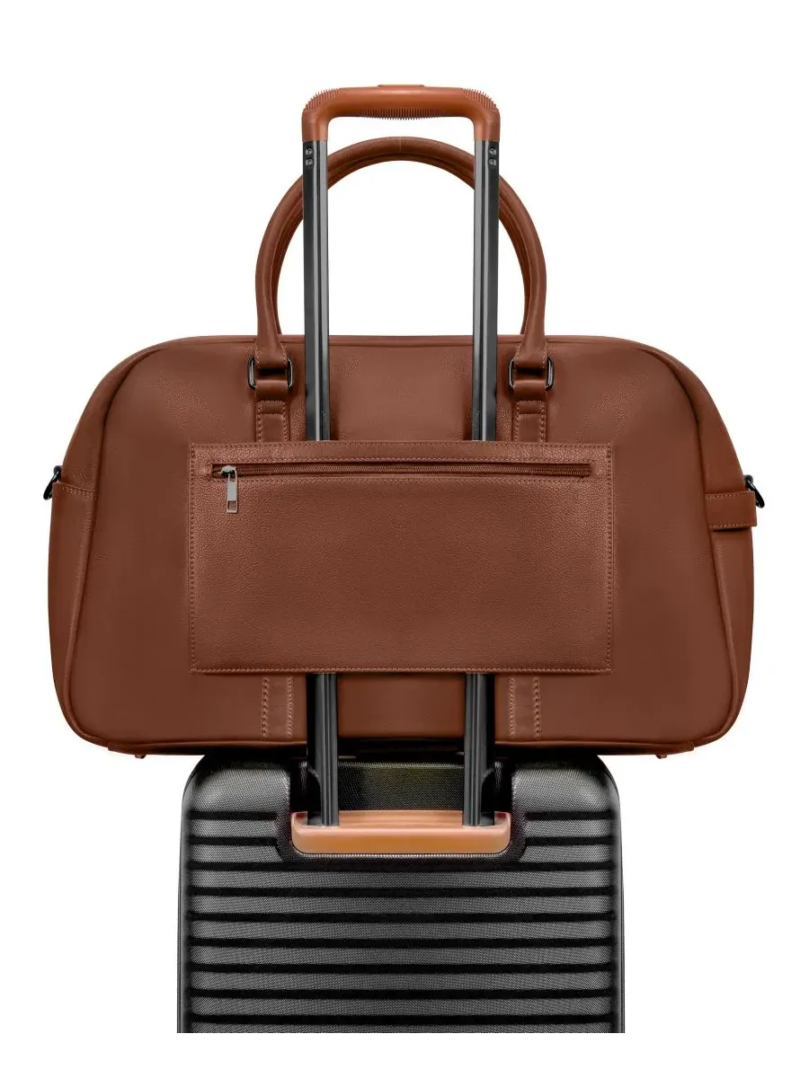 Кожаная дорожная сумка Onyx Leather Duffle Bag CHAMPS — изображение 7 из 8, коричневый