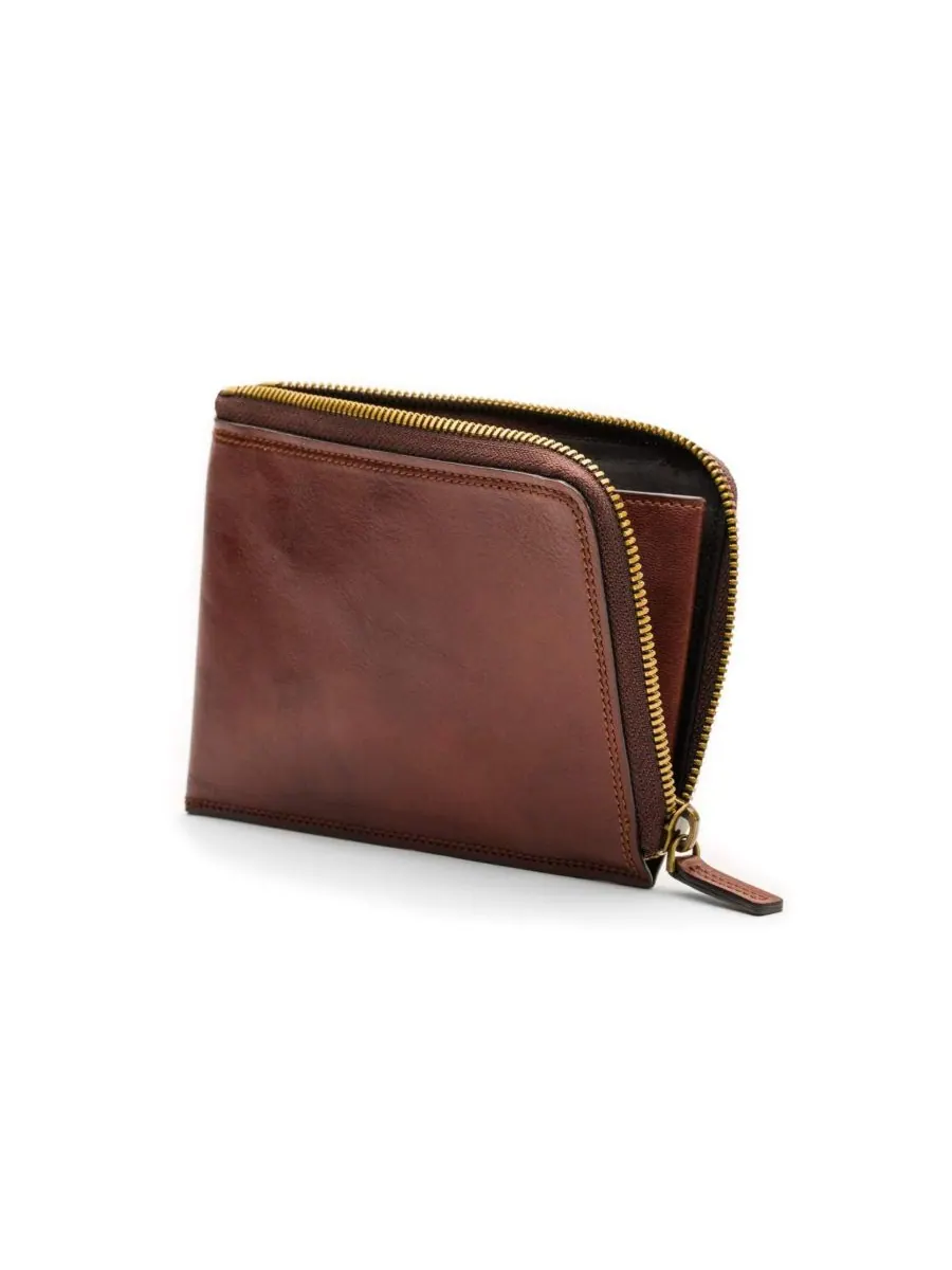 Мужской кошелек Dolce Zip Passport Euro Wallet - RFID Bosca — изображение 1 из 4, коричневый