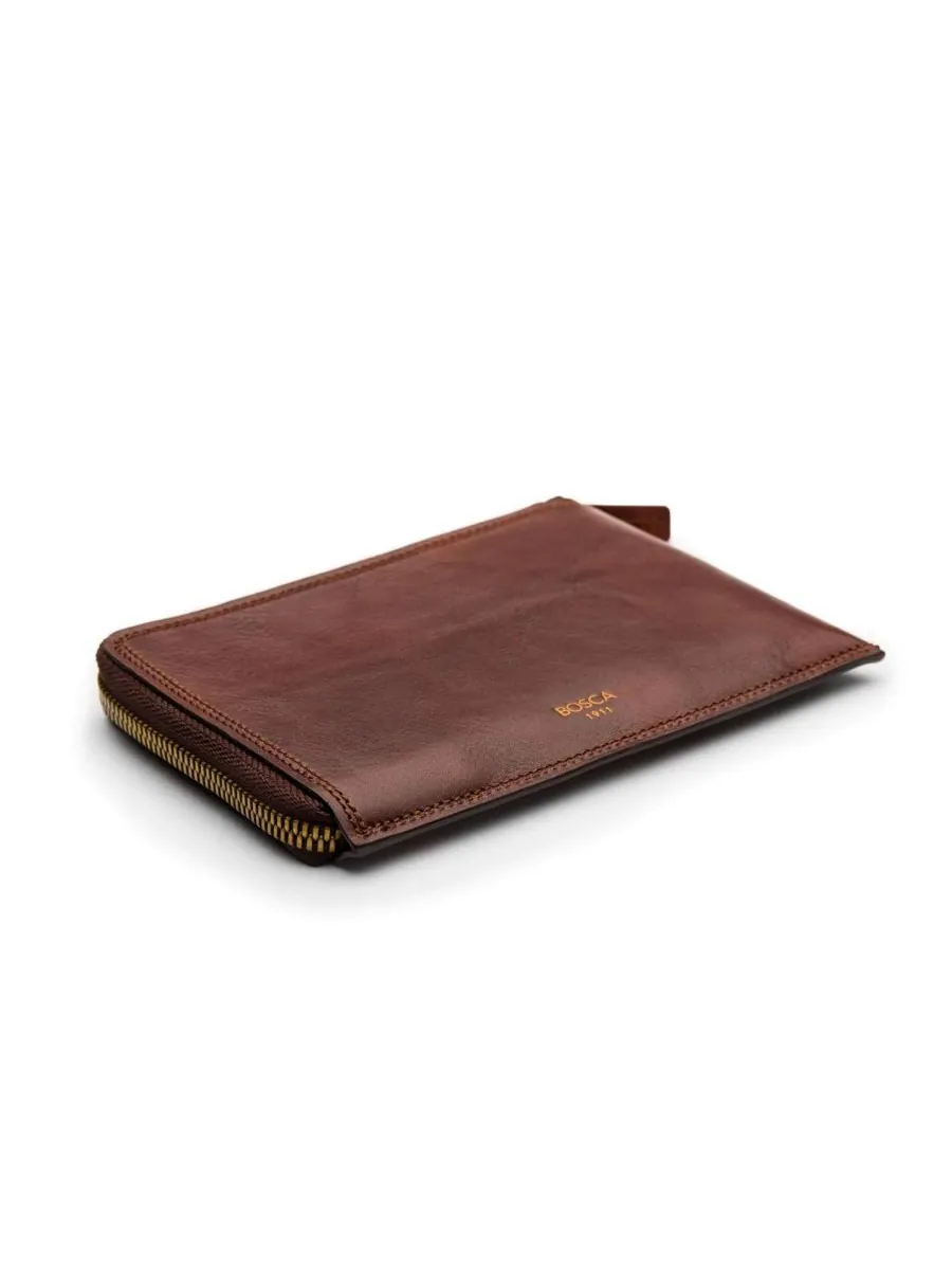 Мужской кошелек Dolce Zip Passport Euro Wallet - RFID Bosca — изображение 2 из 4, коричневый