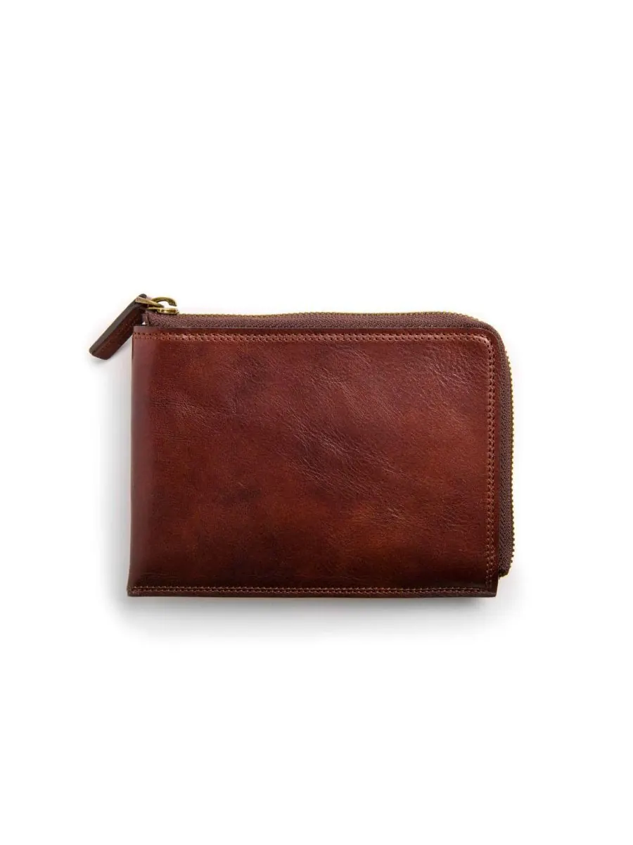 Мужской кошелек Dolce Zip Passport Euro Wallet - RFID Bosca — изображение 3 из 4, коричневый