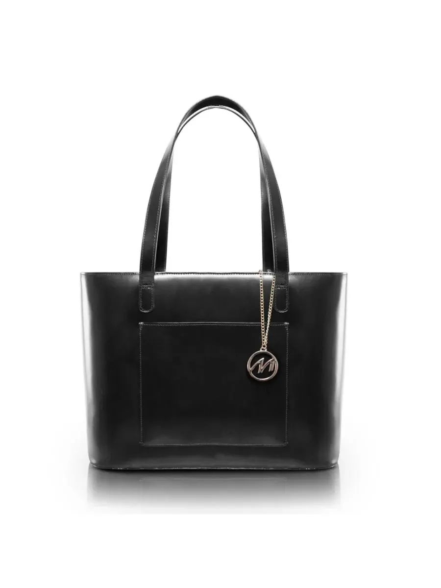 Кожаная сумка-тоут Alyson Mcklein — изображение 8 из 9, красный