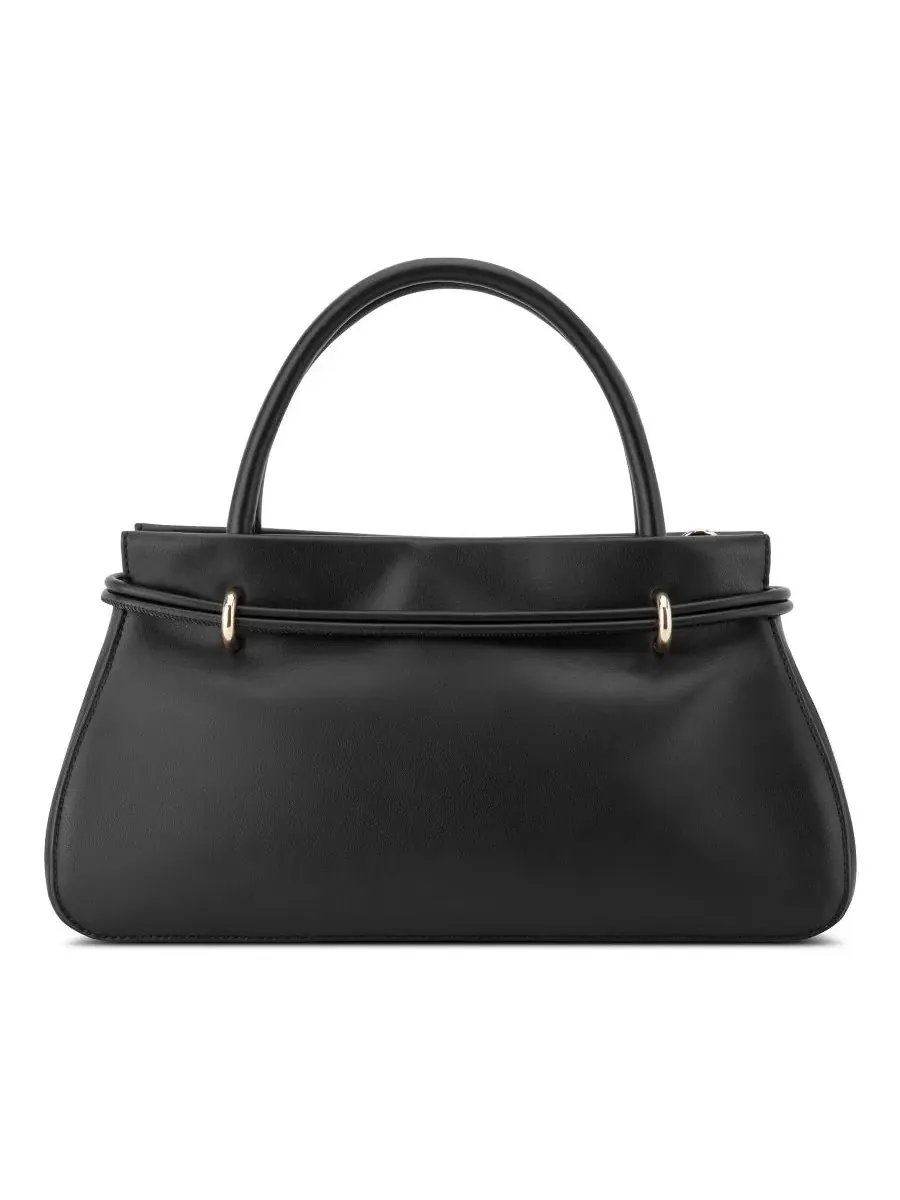 Сумка-сатчел средняя с фурнитурой-украшением Alauna Medium Satchel Nine West — изображение 2 из 4, черный