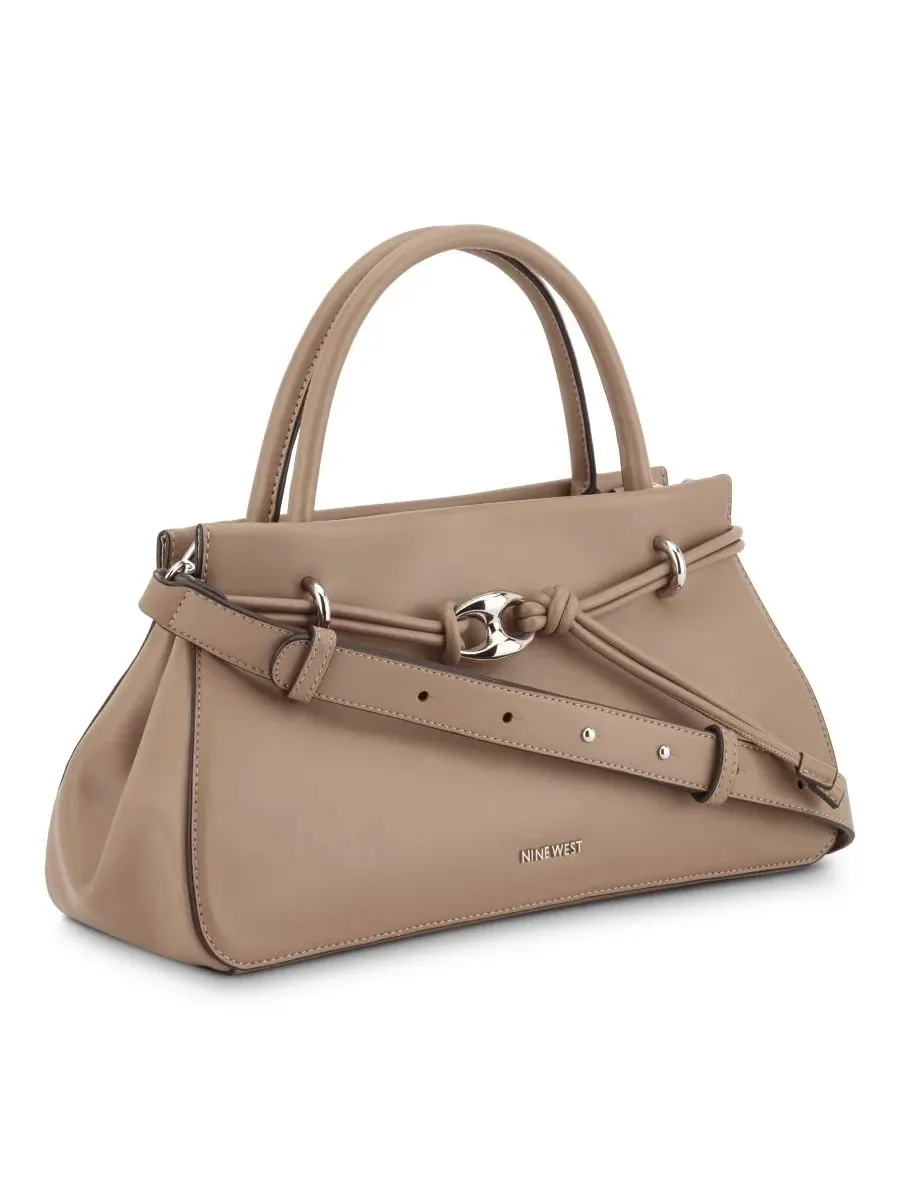Сумка-сатчел средняя Alauna Medium Satchel Nine West — изображение 3 из 4, бежевый