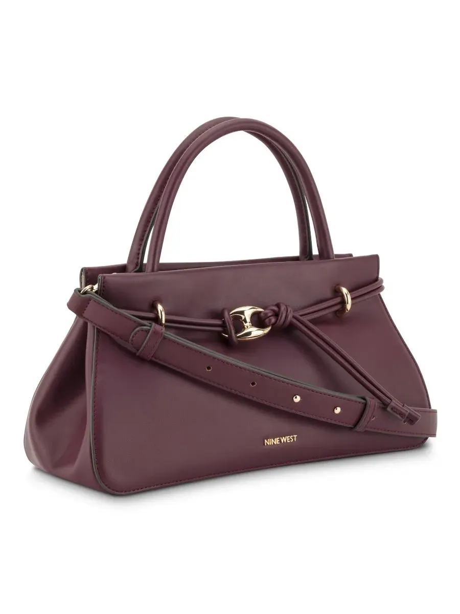 Сумка-сатчел средняя Alauna Medium Satchel Nine West — изображение 3 из 4, черничный
