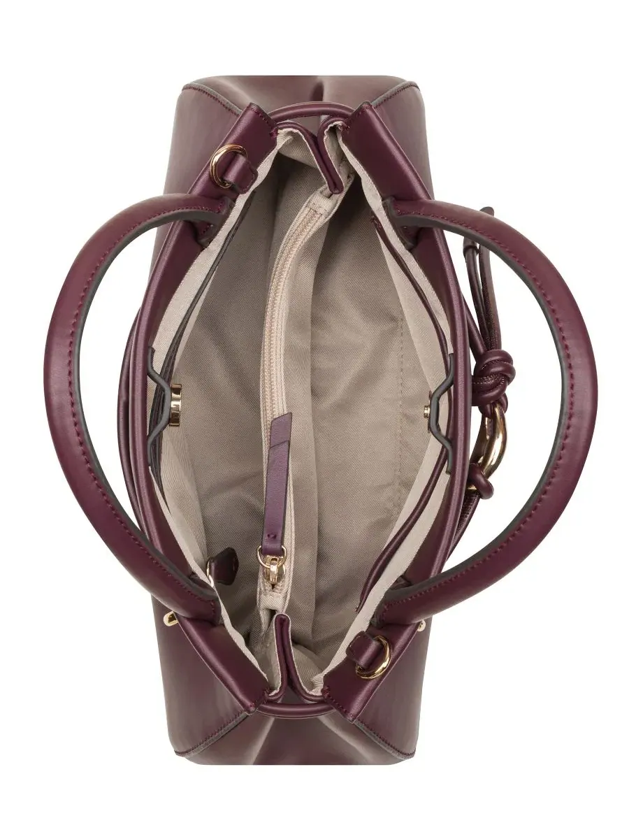 Сумка-сатчел средняя Alauna Medium Satchel Nine West — изображение 4 из 4, черничный