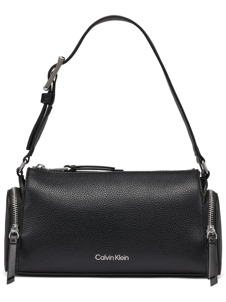 Сумка через плечо Calvin Klein Camryn, черный с серебристой фурнитурой