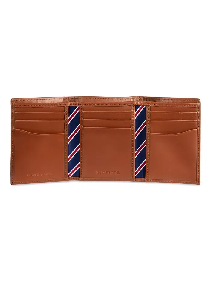 Мужской трехсекционный кошелек Overlay Tommy Hilfiger — изображение 3 из 7, бежевый