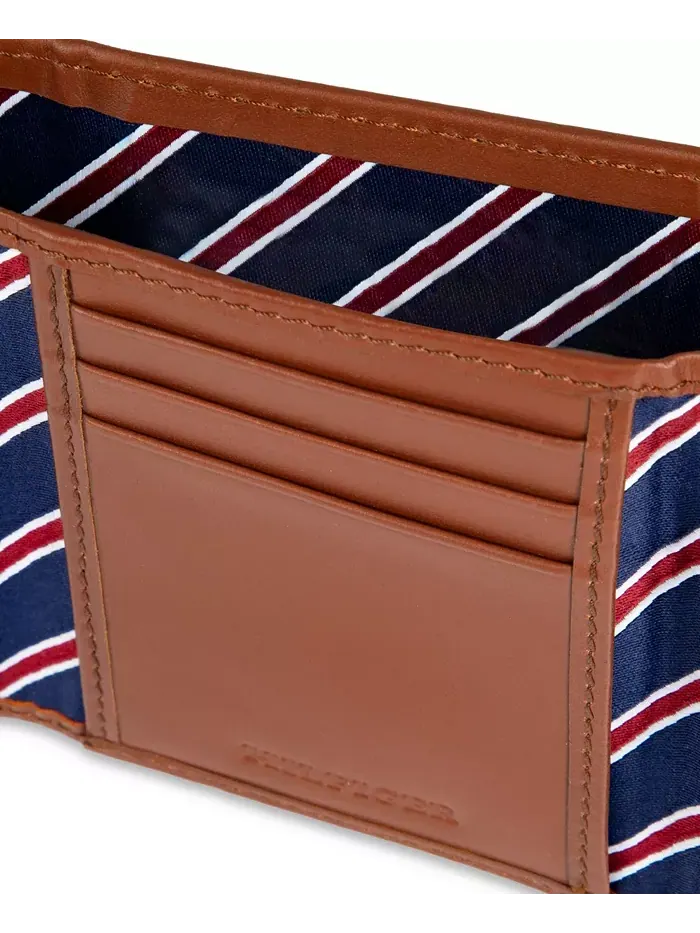 Мужской трехсекционный кошелек Overlay Tommy Hilfiger — изображение 4 из 7, бежевый